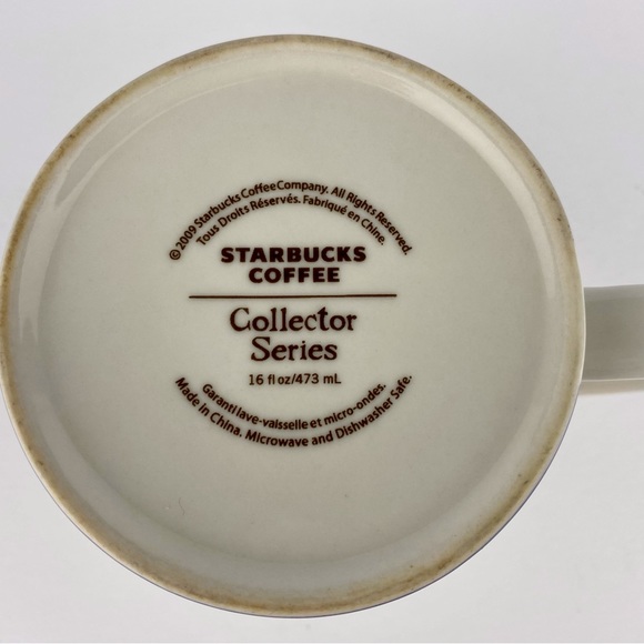 Starbucks Whistler mug, 2009 Collector Series, 16 fl oz ceramic coffee cup - Picture 7 of 8
